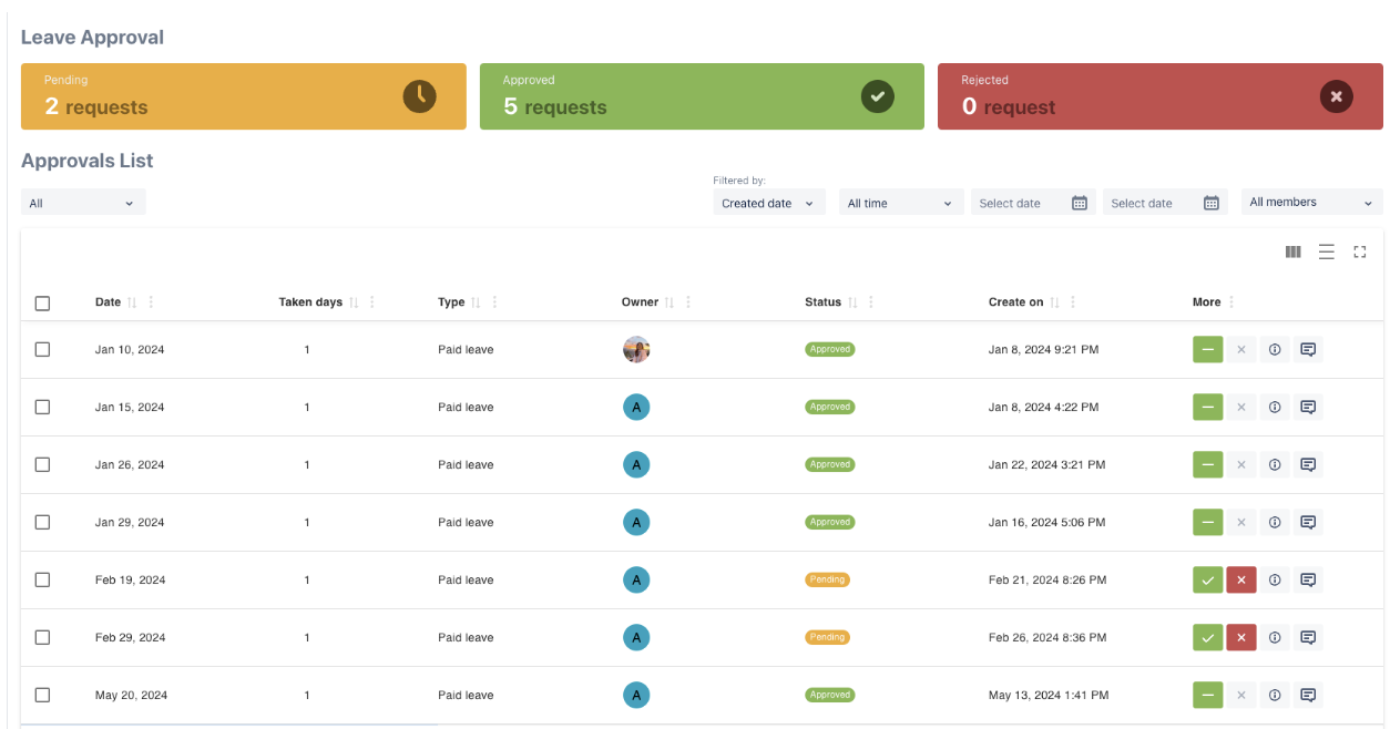 Friendly UI in Approvals List
